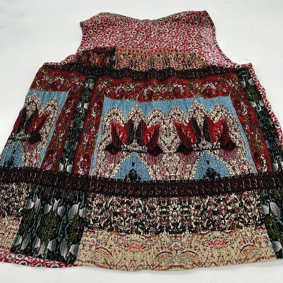 One September Anthropologie Floral Tamarosa Tank Medium Smocked Back - Picture 4 of 5